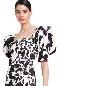 Christopher John Roger Floral puff sleeve dress